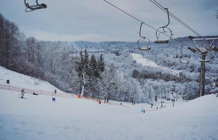Где покататься на лыжах в Латвии - Сигулда